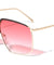 Accented Color Brow Butterfly Aviators Wholesale Sunglasses
