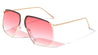 Accented Color Brow Butterfly Aviators Wholesale Sunglasses