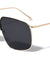 Accented Color Brow Butterfly Aviators Wholesale Sunglasses