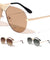 Frontal Grille Flat Lens Aviators Wholesale Sunglasses