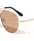 Frontal Grille Flat Lens Aviators Wholesale Sunglasses