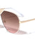 Frontal Grille Flat Lens Aviators Wholesale Sunglasses