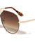 Frontal Grille Flat Lens Aviators Wholesale Sunglasses