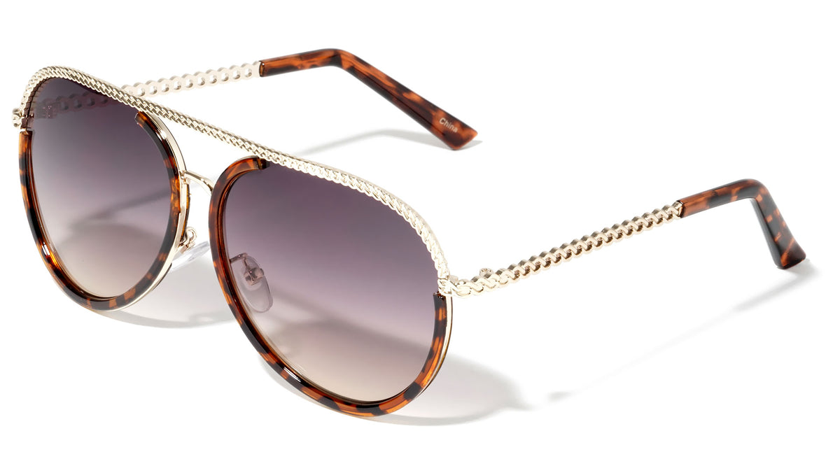 Chain Aviators Wholesale Sunglasses