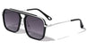 Flat Top Cross Bar Modern Square Aviators Wholesale Sunglasses
