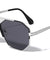 Frontal Grille Geometric Aviators Wholesale Sunglasses