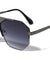 Frontal Grille Geometric Aviators Wholesale Sunglasses