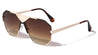 Frontal Grille Geometric Aviators Wholesale Sunglasses