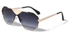 Frontal Grille Geometric Aviators Wholesale Sunglasses