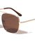 Flat Lens Squared Aviators Wholesale Sunglasses