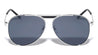 Bridgeless Top Bar Accent Aviators Wholesale Sunglasses
