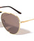 Bridgeless Top Bar Accent Aviators Wholesale Sunglasses
