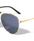 Bridgeless Top Bar Accent Aviators Wholesale Sunglasses