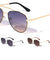 Double Top Bar Color Rim Aviators Wholesale Sunglasses