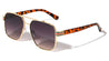 Three Color Bar Hinge Modern Square Aviators Wholesale Sunglasses