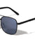 Modern Flat Lens Slim Frame Squared Aviators Wholesale Sunglasses