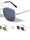 Modern Slim Frame Squared Aviators Wholesale Sunglasses