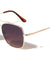 Modern Slim Frame Squared Aviators Wholesale Sunglasses