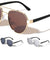 Flat Frame Modern Geometric Aviators Wholesale Sunglasses