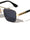 Rimless Diamond Edge Lens Art Deco Hinge Square Aviators Wholesale Sunglasses