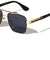 Rimless Diamond Edge Lens Art Deco Hinge Square Aviators Wholesale Sunglasses