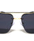 Rimless Diamond Edge Lens Art Deco Hinge Square Aviators Wholesale Sunglasses