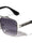 Rimless Diamond Edge Lens Art Deco Hinge Square Aviators Wholesale Sunglasses