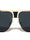 Rimless Frame Texture Accent Modern Square Aviators Wholesale Sunglasses