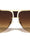 Rimless Frame Texture Accent Modern Tear Aviators Wholesale Sunglasses