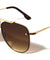 Rimless Frame Texture Accent Modern Tear Aviators Wholesale Sunglasses