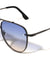 Rimless Frame Texture Accent Modern Tear Aviators Wholesale Sunglasses