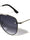 Rimless Frame Texture Accent Modern Tear Aviators Wholesale Sunglasses