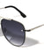 Rimless Frame Texture Accent Modern Tear Aviators Wholesale Sunglasses