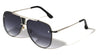 Rimless Frame Texture Accent Modern Tear Aviators Wholesale Sunglasses