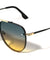 Rimless Frame Texture Accent Modern Tear Aviators Wholesale Sunglasses