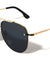 Rimless Frame Texture Accent Modern Tear Aviators Wholesale Sunglasses