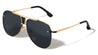 Rimless Frame Texture Accent Modern Tear Aviators Wholesale Sunglasses