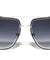 Diamond Edge Cut Lens Modern Square Aviators Wholesale Sunglasses