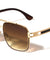 Diamond Edge Cut Lens Modern Square Aviators Wholesale Sunglasses