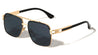 Diamond Edge Cut Lens Modern Square Aviators Wholesale Sunglasses
