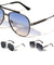 Frame Texture Accent Modern Tear Aviators Wholesale Sunglasses