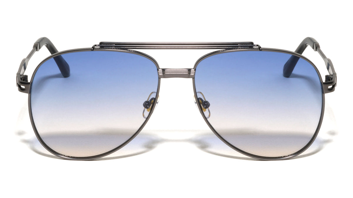 Frame Texture Accent Modern Tear Aviators Wholesale Sunglasses