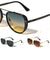 Side Frame Texture Shield Modern Tear Aviators Wholesale Sunglasses