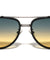 Side Frame Texture Shield Modern Tear Aviators Wholesale Sunglasses