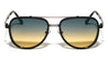Side Frame Texture Shield Modern Tear Aviators Wholesale Sunglasses