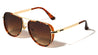 Side Frame Texture Shield Modern Tear Aviators Wholesale Sunglasses