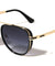 Side Frame Texture Shield Modern Tear Aviators Wholesale Sunglasses