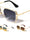 Greek Key Side Shield Pattern Modern Square Aviators Wholesale Sunglasses