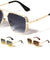 Greek Key Side Shield Pattern Modern Square Aviators Wholesale Sunglasses