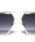 Greek Key Side Shield Pattern Modern Square Aviators Wholesale Sunglasses